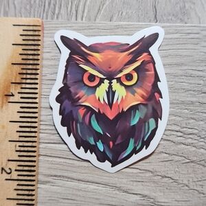 10/$10 Owl Sticker Bird Hoot Owlet Colorful Cartoon